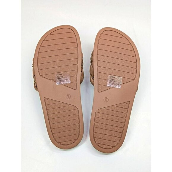 Aqua Women's Sofia Nude Woven Slide Sandals Size 9 (MSRP $108) - Picture 6 of 7